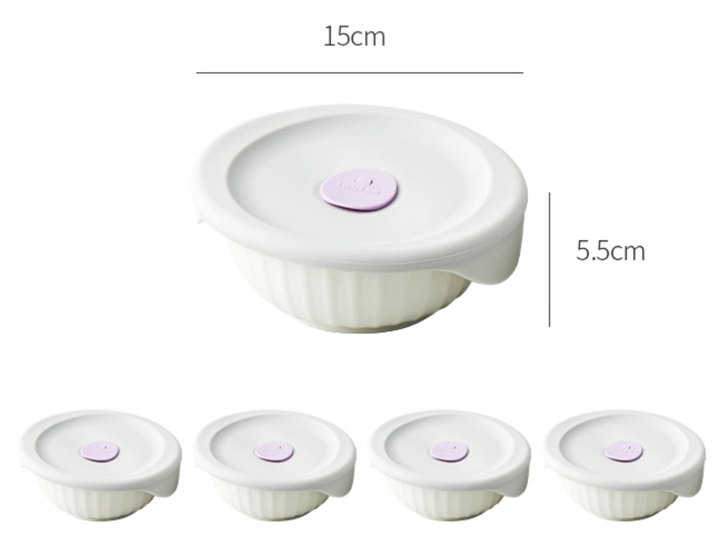 [Lock & Lock] Ceramic Rice Containers - For Microwaving (3 Sizes)