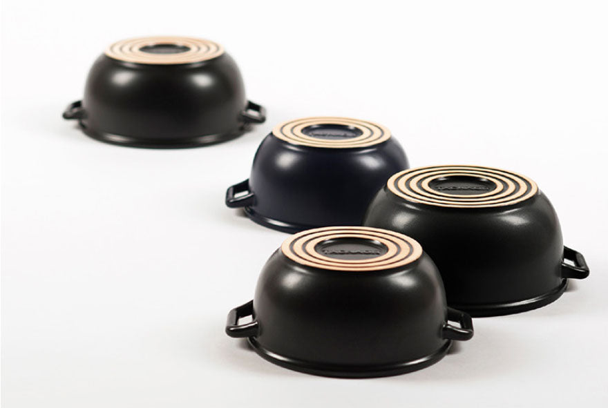 Tackaon Black Ttukbaegi (Korean Clay pot) with Steamer Set - The