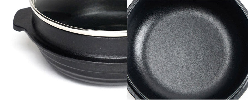 MOOSSE Premium Enameled Cast Iron Skillet Pan for Induction Cooktop, Stove,  Oven, Made in Korea, No Seasoning Required, 9.4” (24 cm)