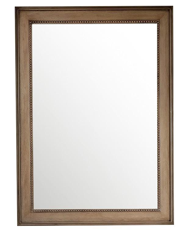 Bristol 29" Rectangular Mirror, White Washed Walnut