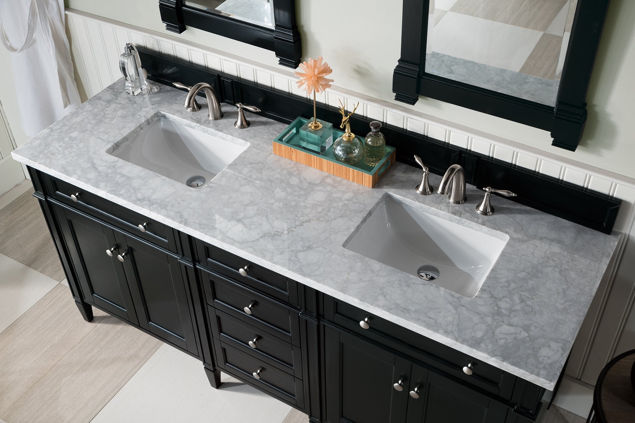 Brittany 72 Double Vanity Black Onyx