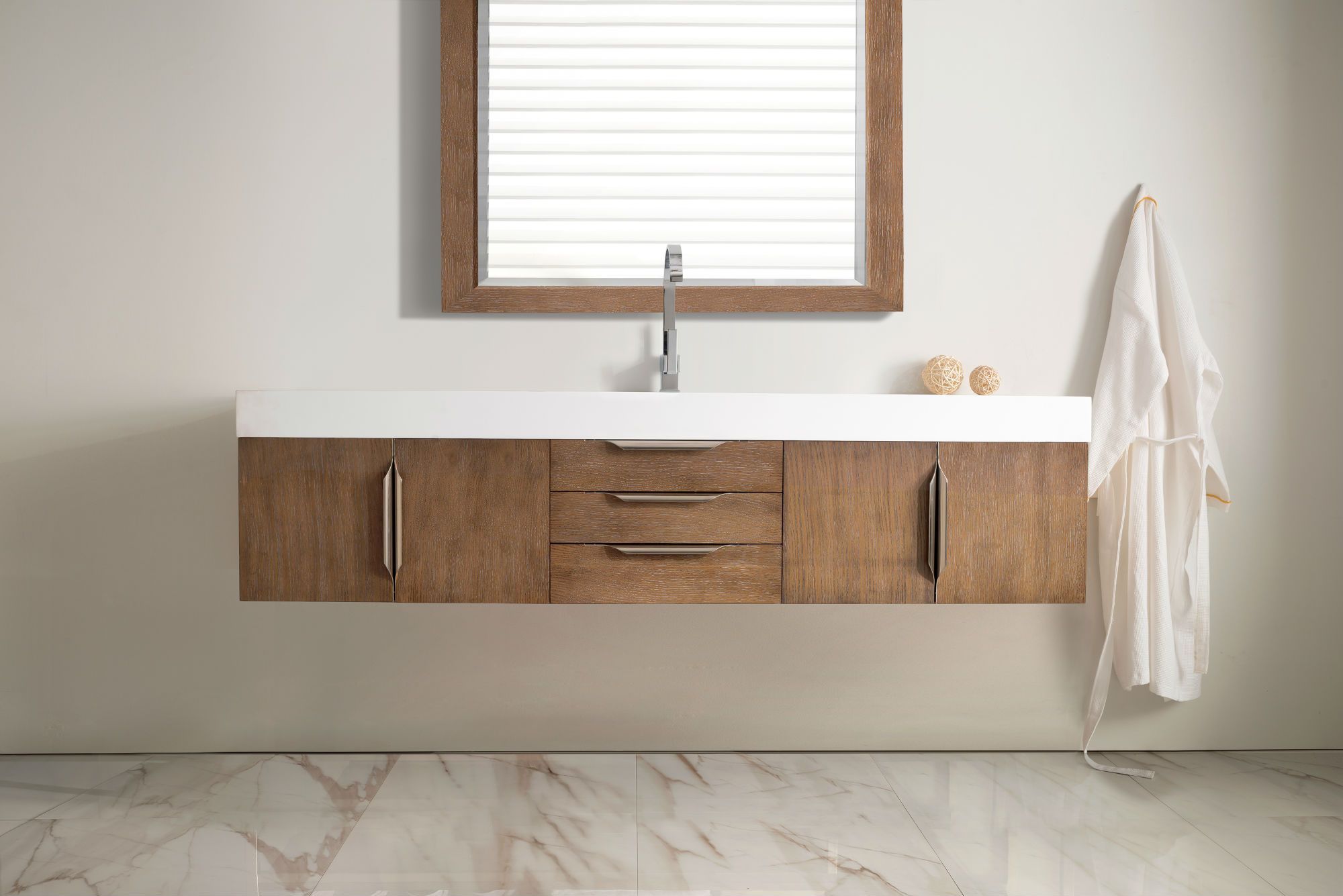 Mercer Island 72 Single Bathroom Vanity Latte Oak