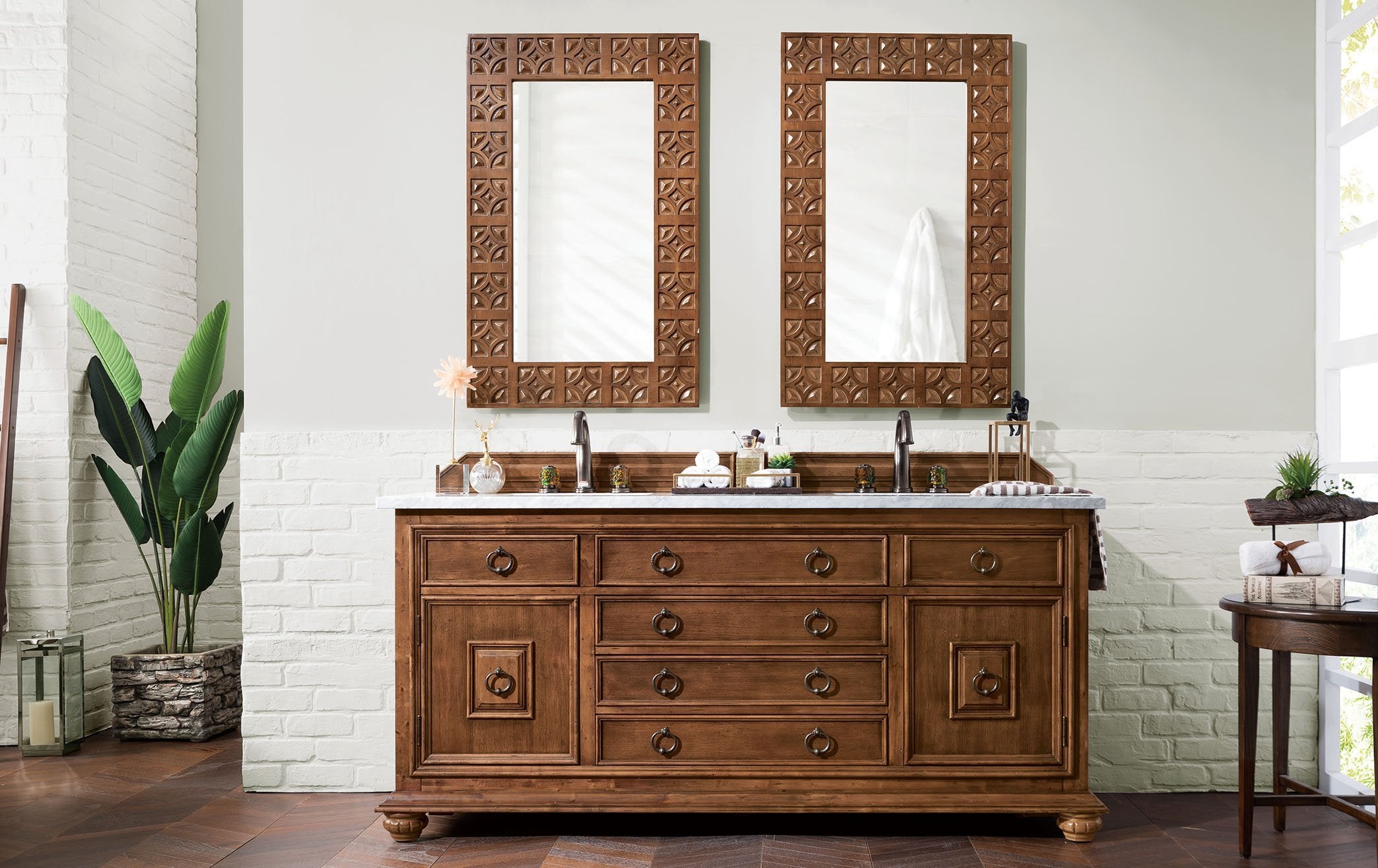 Mykonos 72 Double Bathroom Vanity