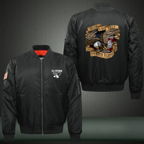 Download Freedom Is Not Free Bomber Jacket Wittyornot