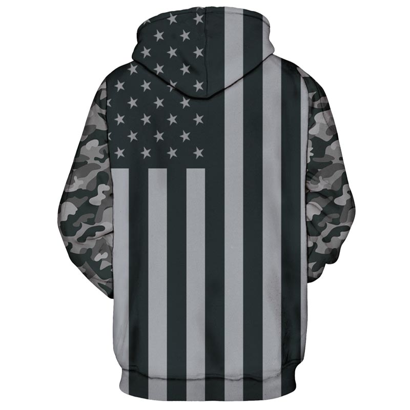 camo american flag hoodie