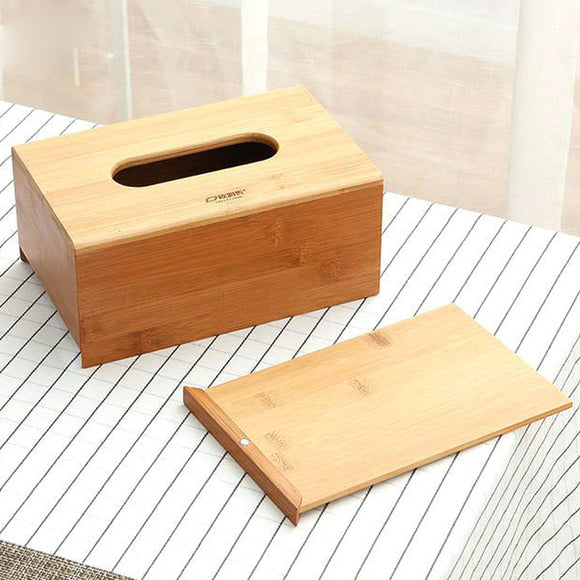 Bamboo Wooden Tissue Paper Box
