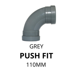 110mm Grey Aquaflow Pushfit/Ringseal