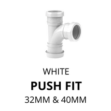 32mm and 40mm White Aquaflow Pushfit Waste