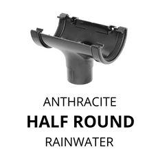 AQUAFLOW ANTHRACITE HALF ROUND RAINWATER