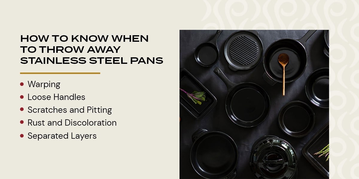 Signs It Is Time to Replace Your Stainless Steel Pans