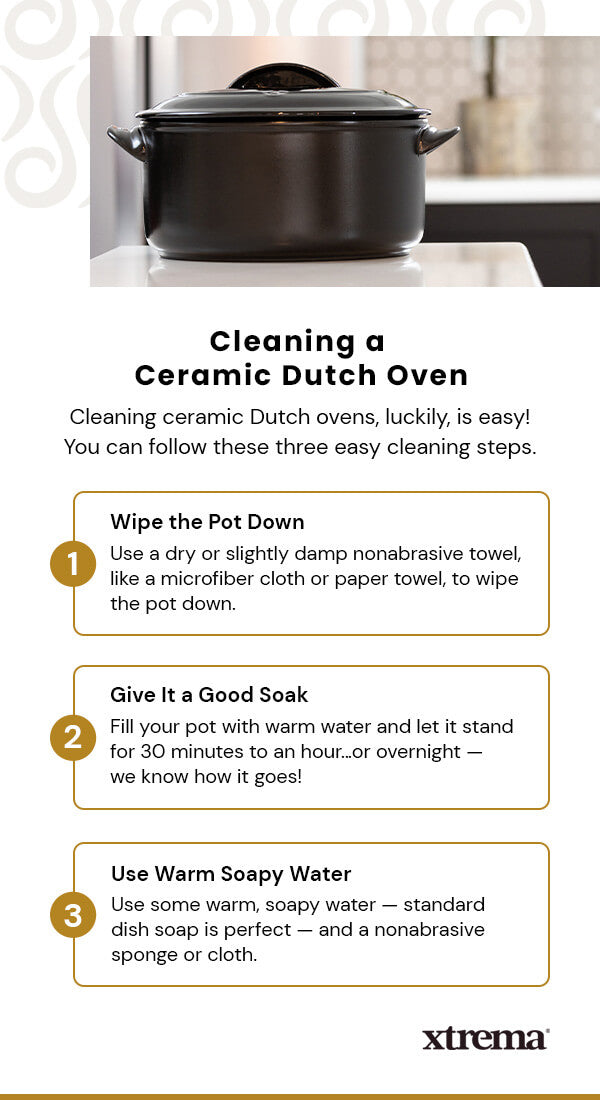 Cleaning a Ceramic Dutch Oven