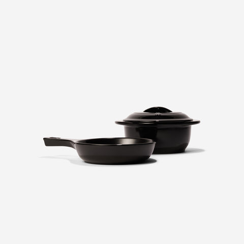 Ukraine, Black Ceramic Pot & Pan for Cooking Storage, Pots for Soup,  Stir-fry, Rustic Serving, Suitable for Oven, Microwave, Made to Order 