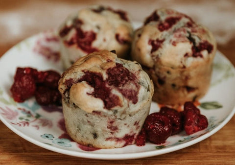 Berry Cream Muffins