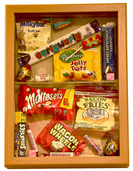 Sweets themed dementia care home memory box