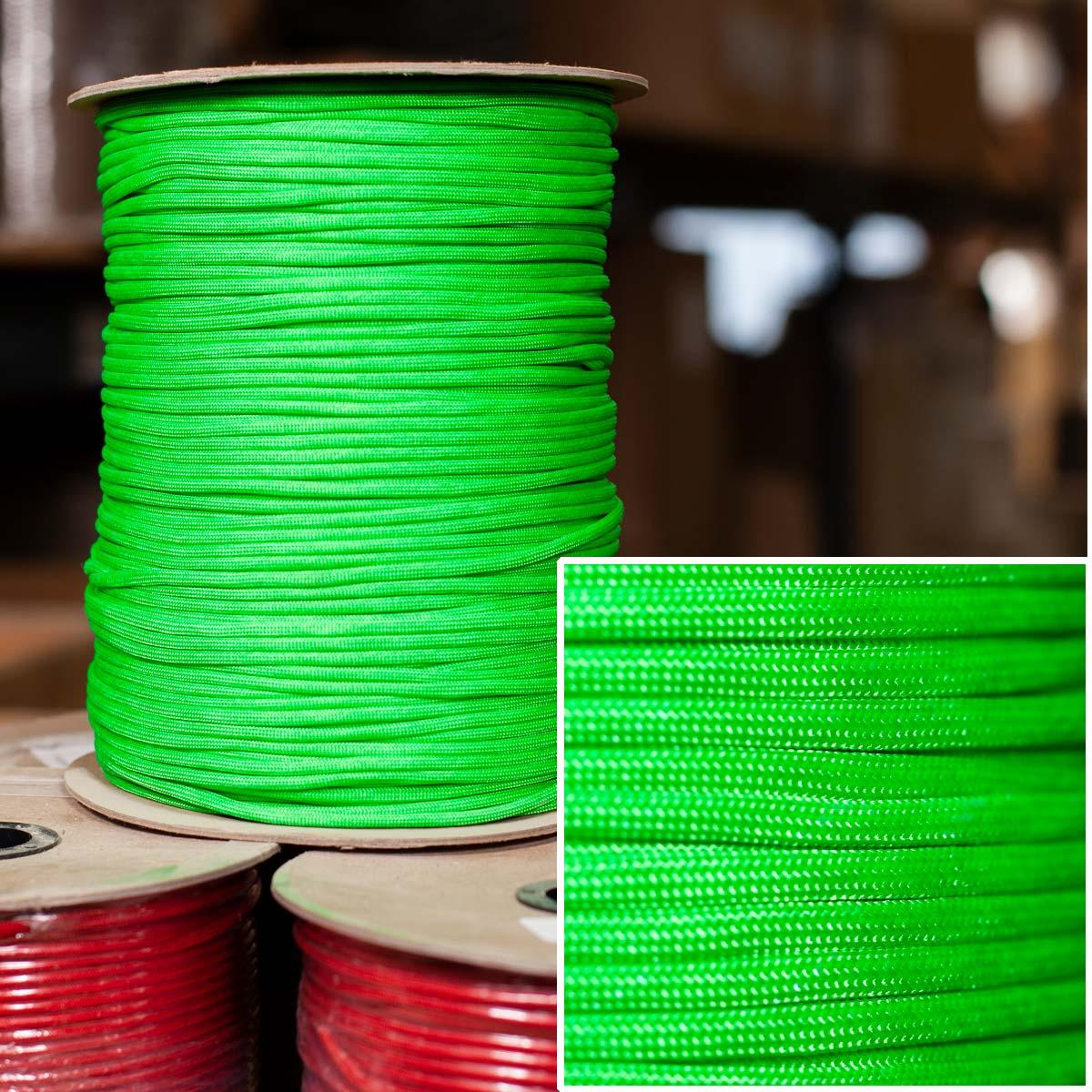 politiker Aftensmad Mose 550 Paracord in Neon Green - 1000' Spool — Knot & Rope Supply