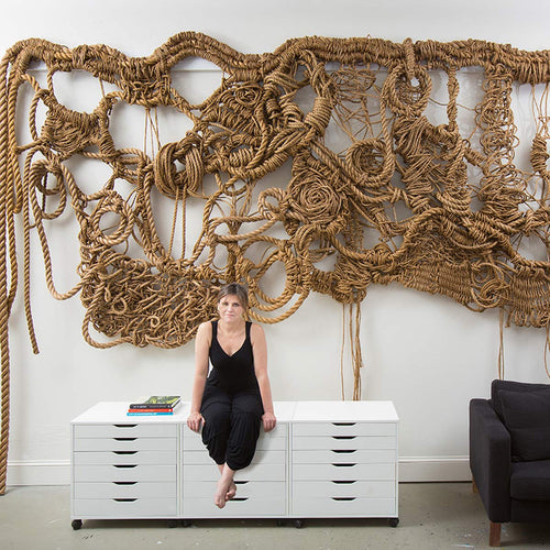 KNOT 006, Rope Sculpture Wall Hanging by Ana Salazar Atelier