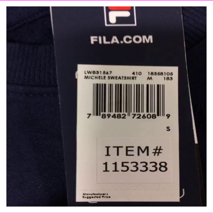 fila michele sweatshirt