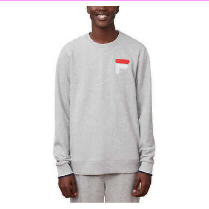 fila men's french terry crewneck sweatshirt