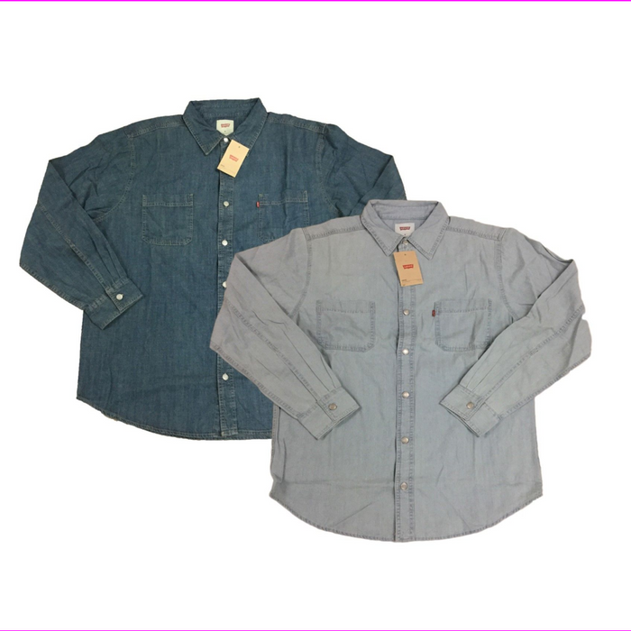 levi's men's barry classic denim shirt