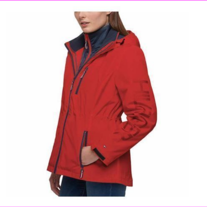 tommy hilfiger women's 3 in 1 all weather system jacket