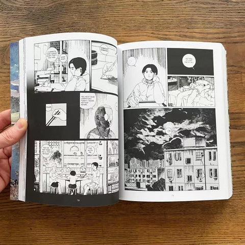 In this spread, a young man reminisces about moments he shared with his grandmother.