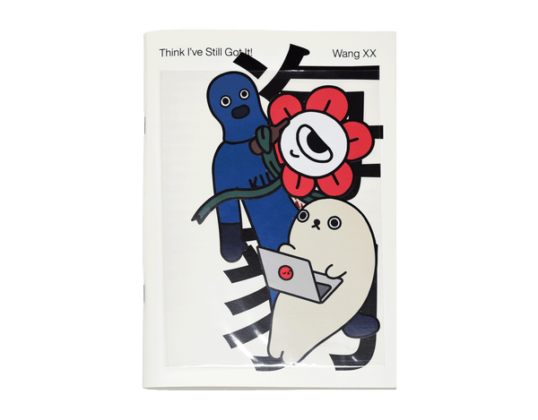 Cover image in which you cannot see the text clearly because of the stickers. The stickers show cartoons of a flower and a seal using a laptop.