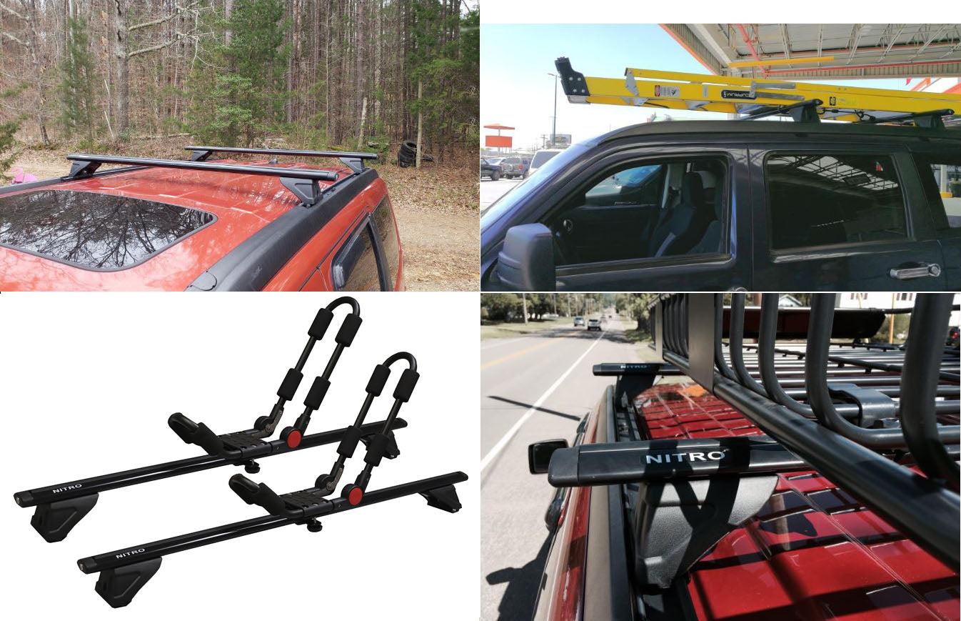 dodge nitro roof rack cross bars