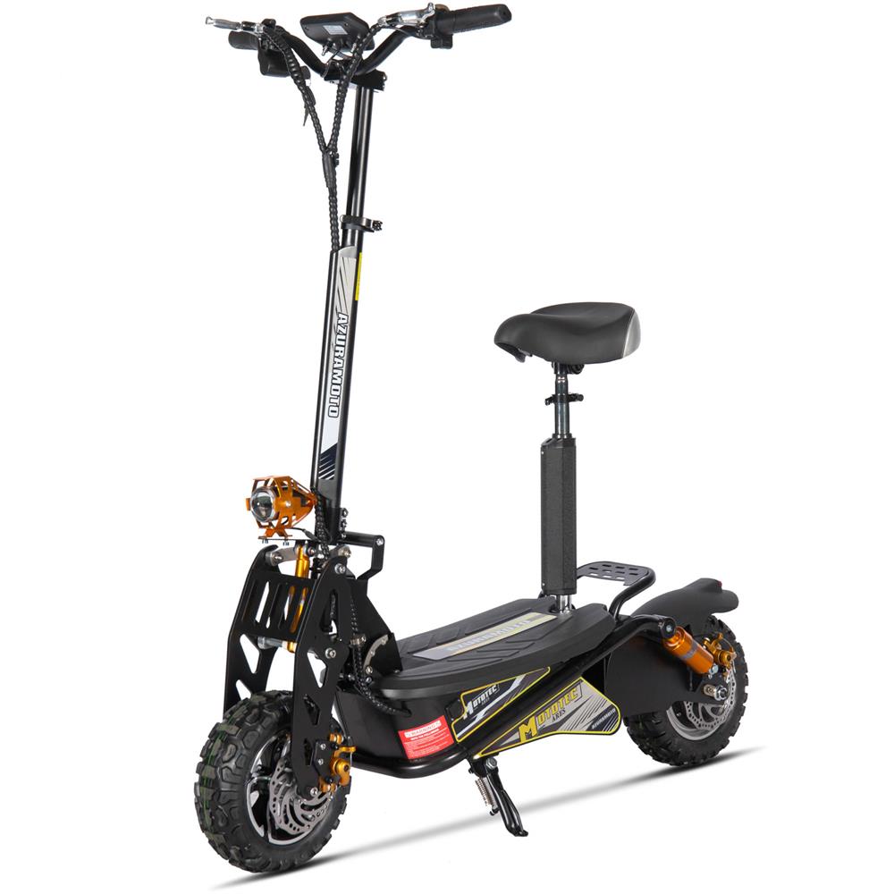 MotoTec Ares 48v Electric Scooter Black BuyMobilityChairs