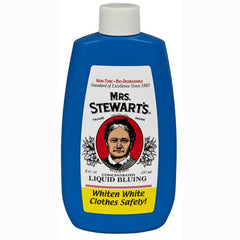 Vintage 4 oz Mrs. Stewart's Liquid Bluing Bottle 1/4 Full 1969