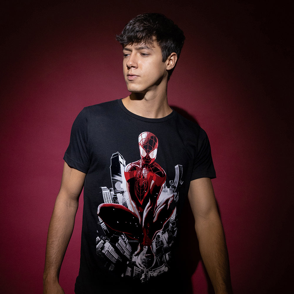 Playera para hombre - ULTIMATE SPIDER-MAN - Máscara De Látex