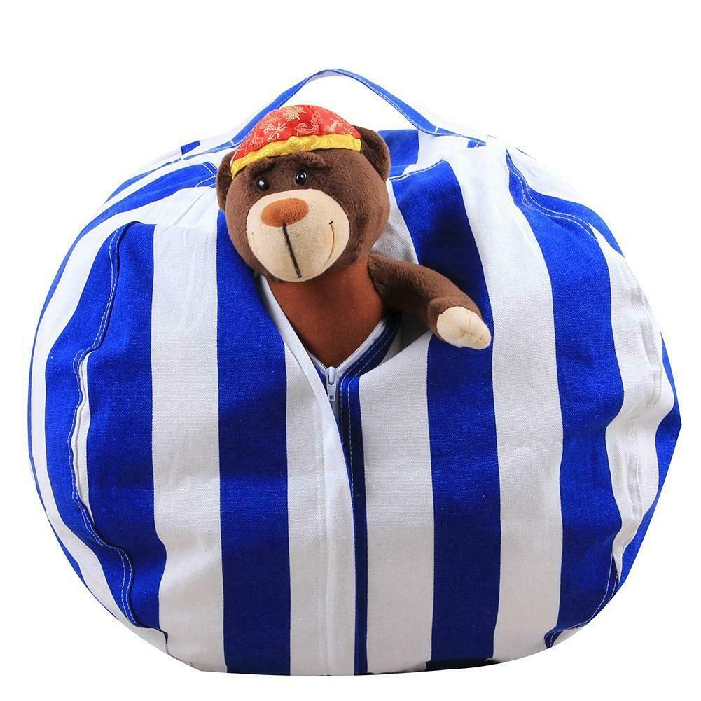 Children S Stuffed Animal And Toy Storage Bean Bag Chair