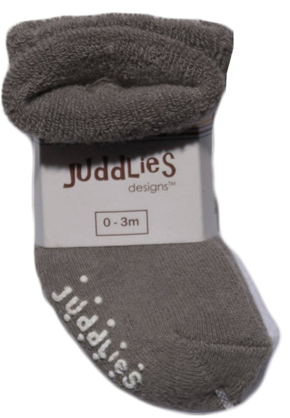 Juddlies Newborn Socks 2pk