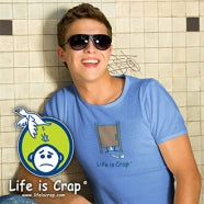 Visit Life Is Crap, a brand that sells funny t-shirts for crappy situations.