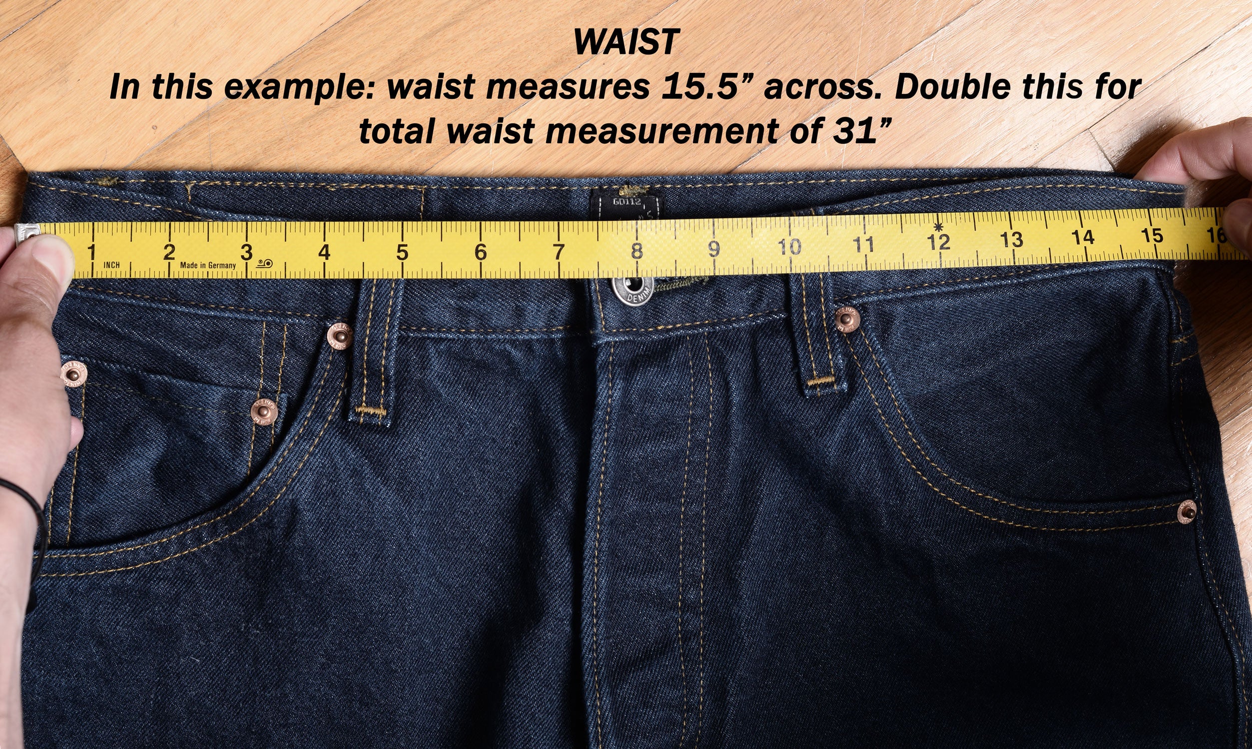 MEASUREMENT CHART - GLENN'S JEANS – Glenn's Denim