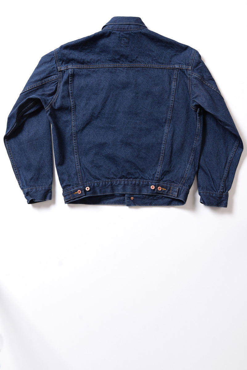 GD212 RELAXED TRUCKER JACKET | Washed 13 Oz Selvedge Denim - Indigo ...