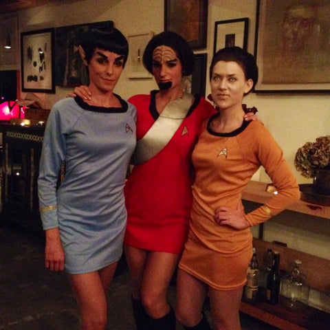 Star Trek babes Samantha Shorkey Jacked on the Beanstalk Halloween costumes