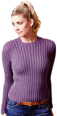 Utterly Blissful Design 6 - Rocky Mountain Rib Pullover