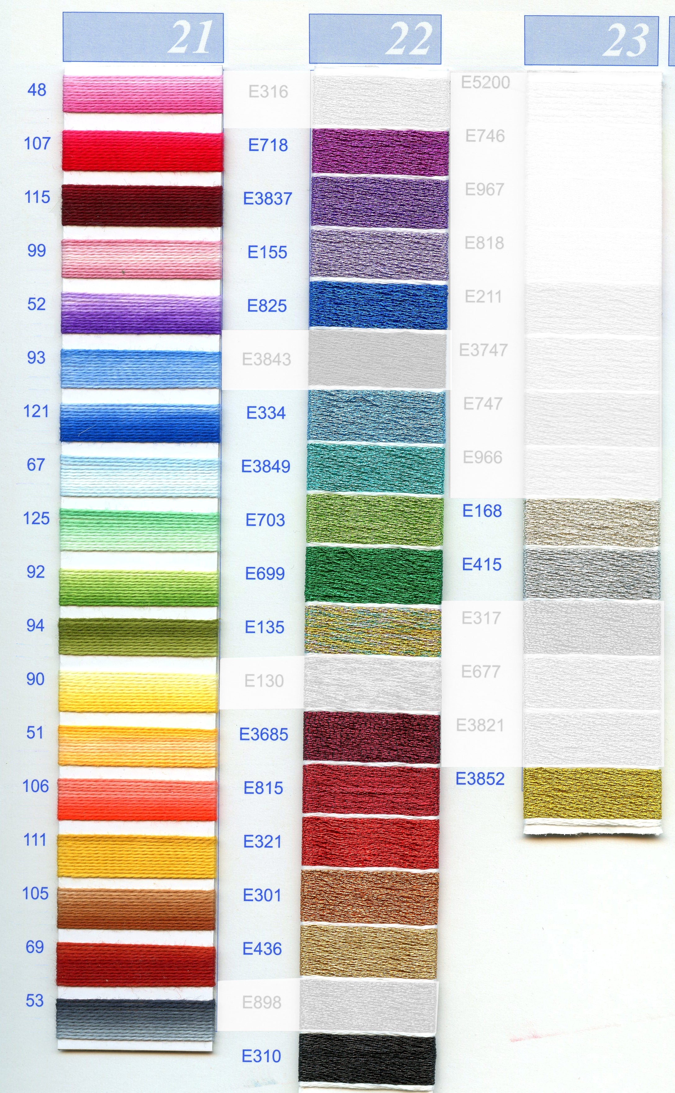 Dmc Embroidery Thread Color Chart hannahmclaren