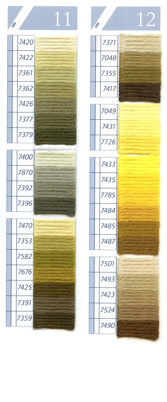 7743 Gold Color DMC Floralia 3 Ply Divisible Wool Laine 