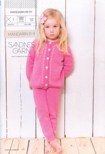 Sandnes Book 1309 - Design 1 - Jacket and Tights