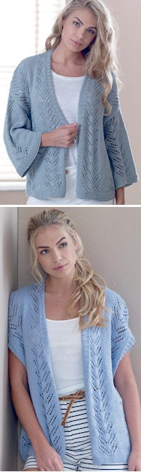Finesse Cotton Silk DK Book One - Lace Jacket & Vest