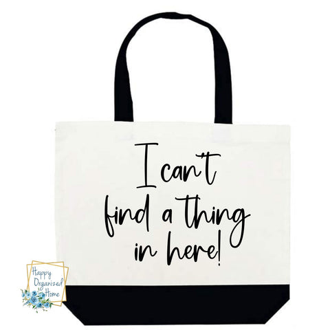 Emotional baggage. Just kidding. Like it would fit in here. Tote