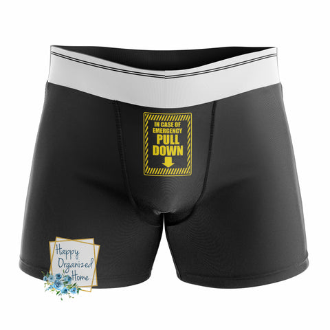 In Case of Emergency Pull Down Thongs Funny Panties Womens