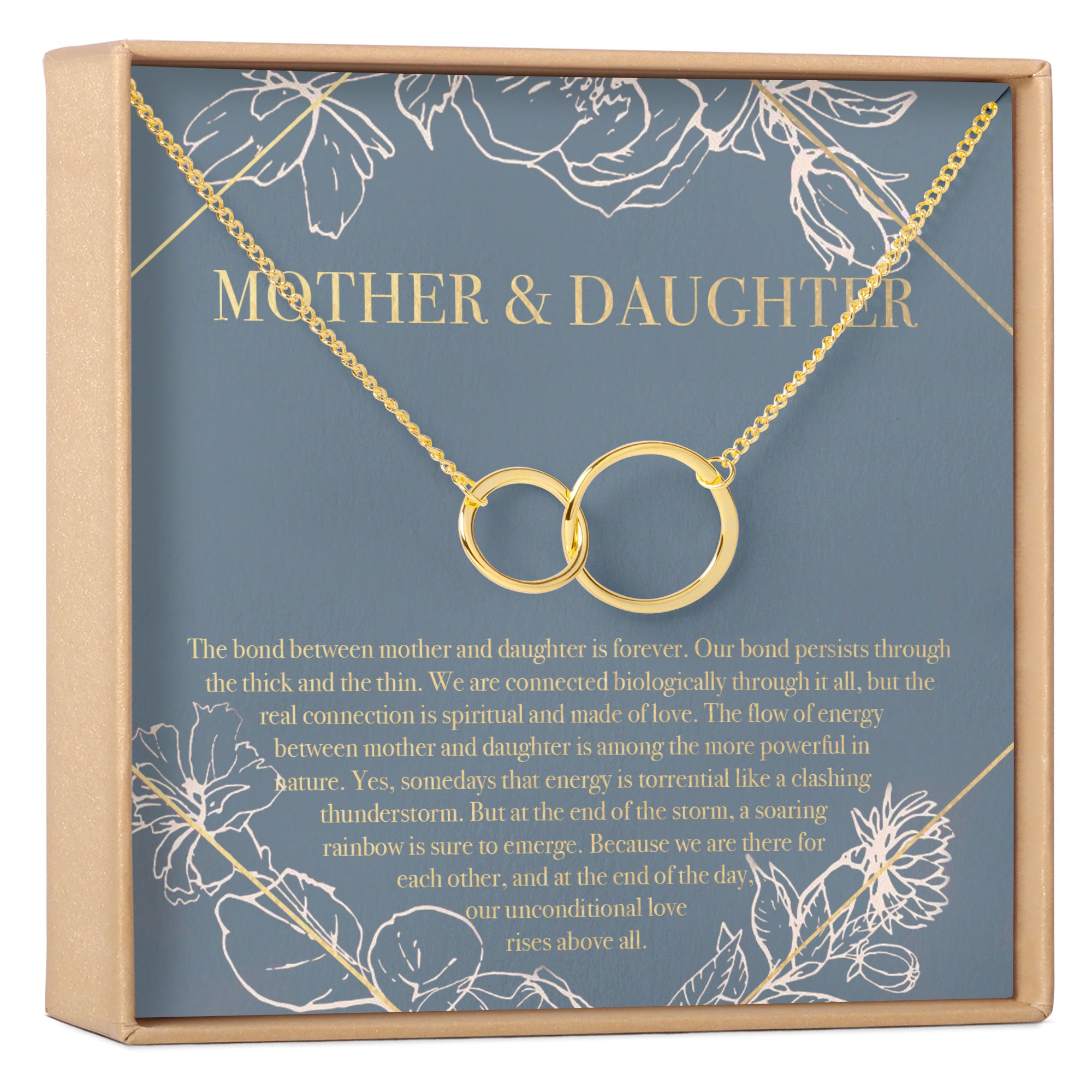 Mother And Daughter Gold Necklace 2024 | favors.com