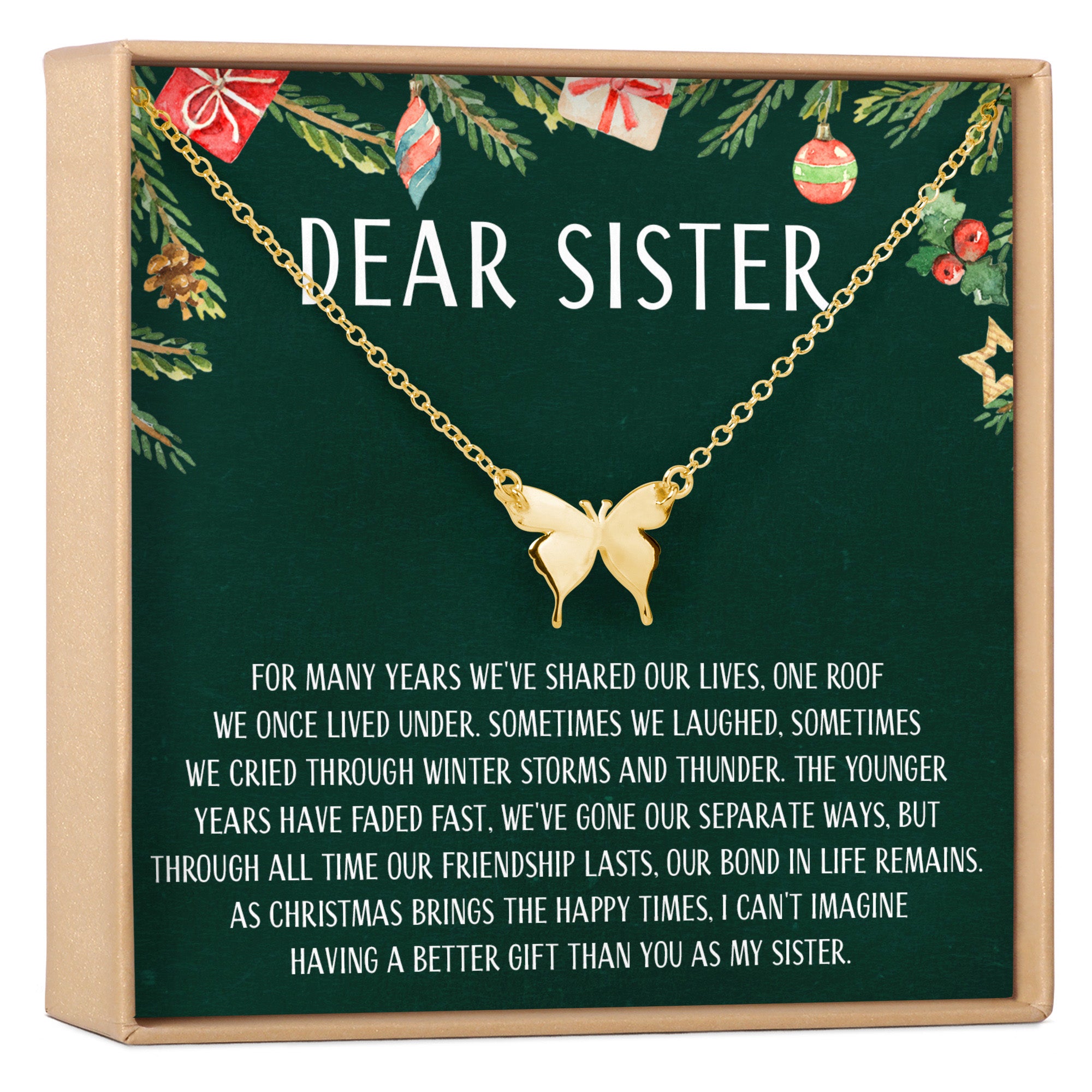 Christmas Gift for Sister: Present, Jewelry, Xmas Gift, Holiday Gift, Gift Idea, Sister Gift 