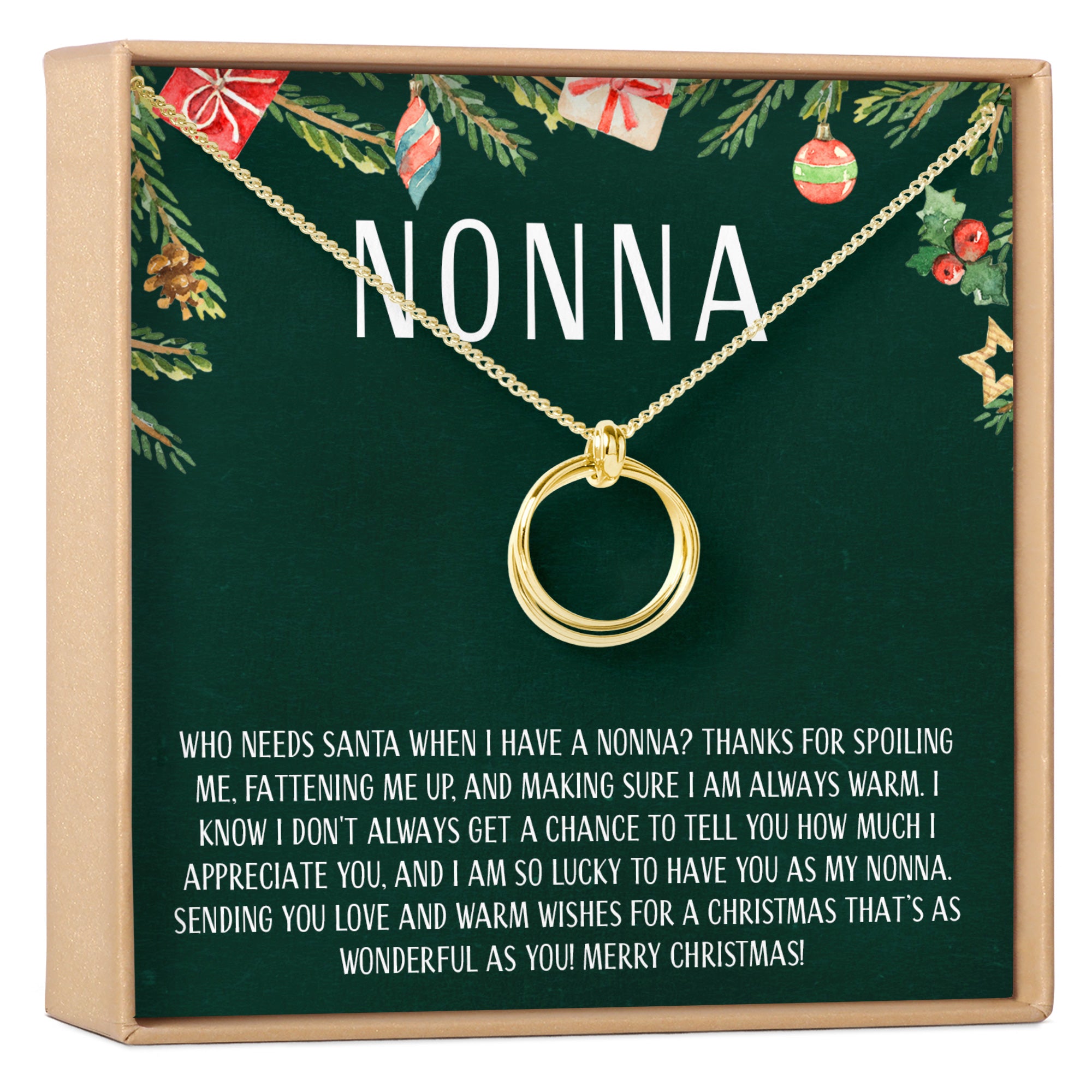 Christmas Gift Jewelry Set for Nonna: Jewelry xmas present for