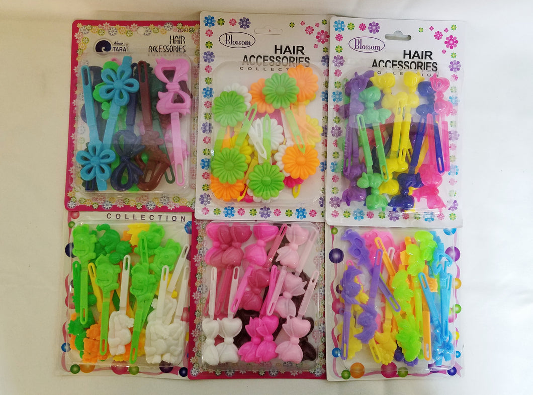 kids plastic barrettes