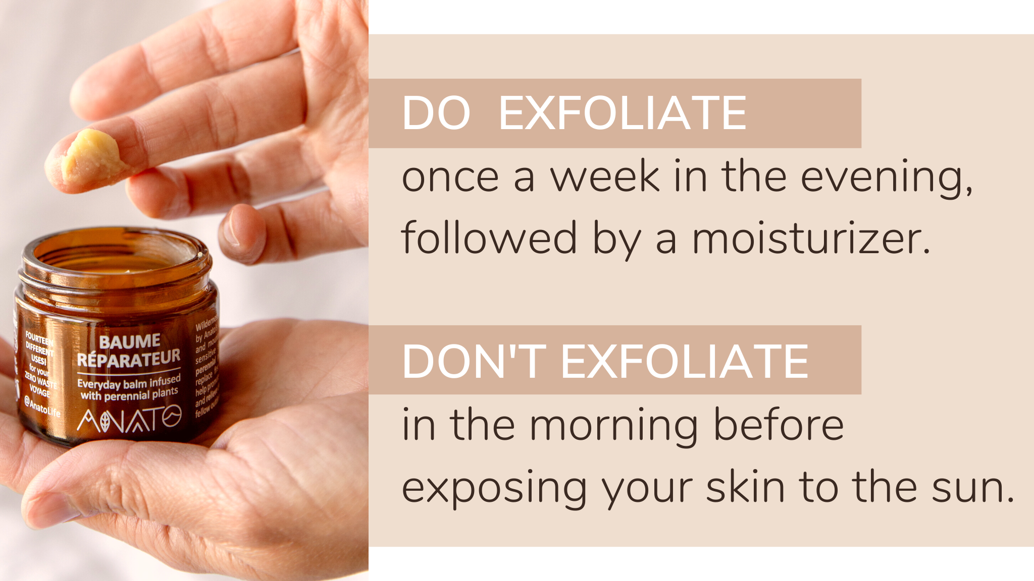 Dos and Don'ts of exfolitation