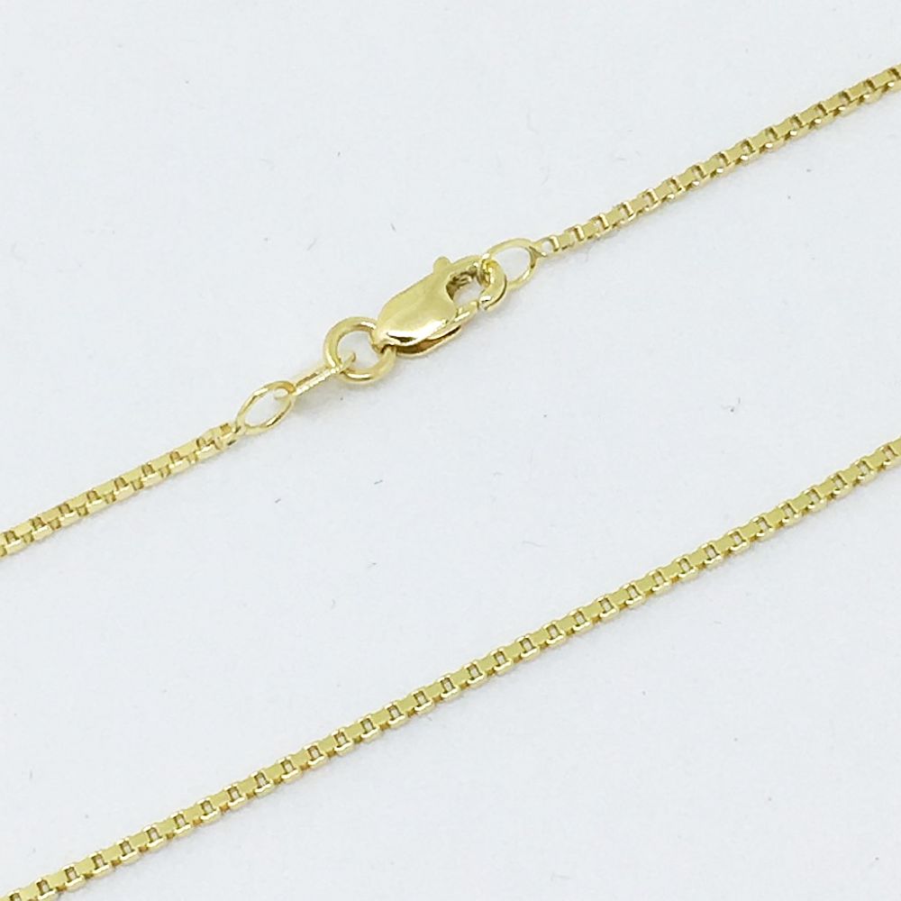 18 inch 14K Yellow Gold Box Chain with 