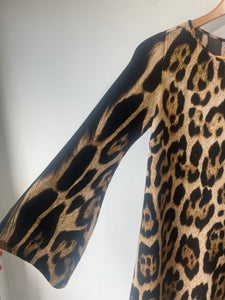 Just Cavalili Leopard Asymmetrical Dress